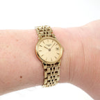 Longines La Grande Classique Elegance L5.132.2 Ladies gold watch on the wrist