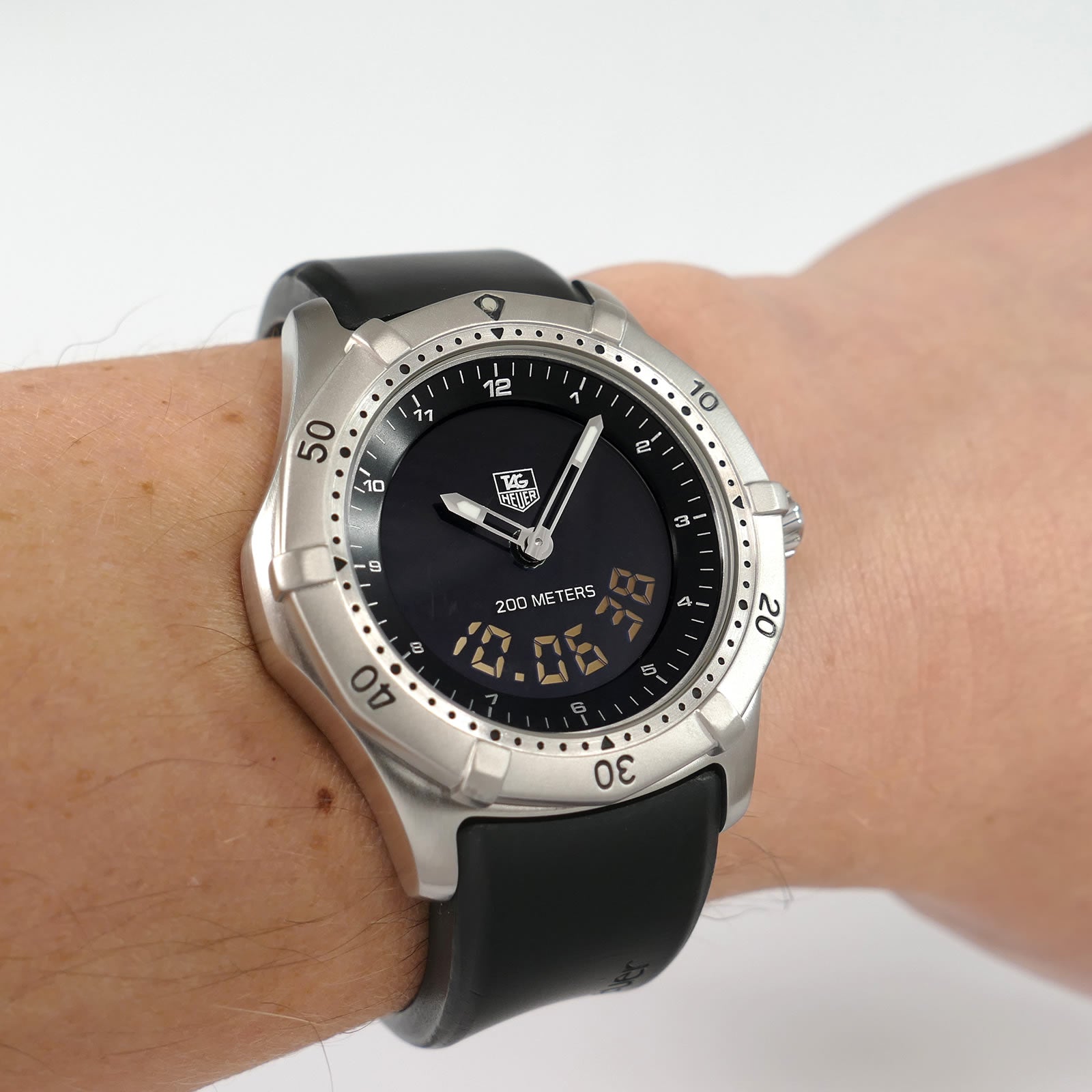 TAG Heuer 2000 Multigraph WK111A-0 on the wrist