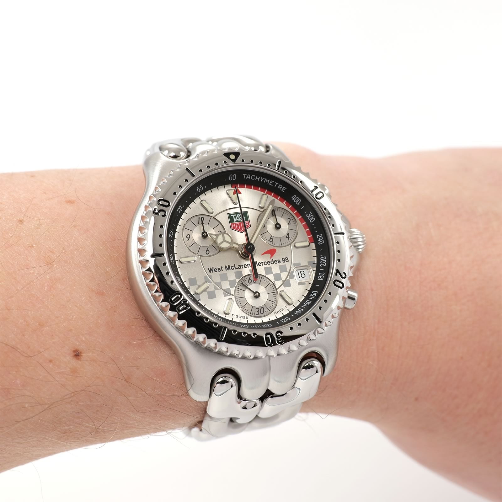 TAG Heuer SEL CG1117 Chronograph West McLaren on the wrist