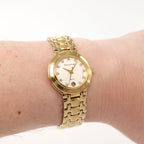 Maurice Lacroix Les Classiques 75416 White Dial 18k Gold Plated on the wrist