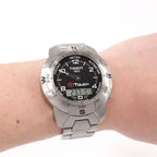 Tissot T-Touch Z253/353 Black Arabic Dial on the wrist