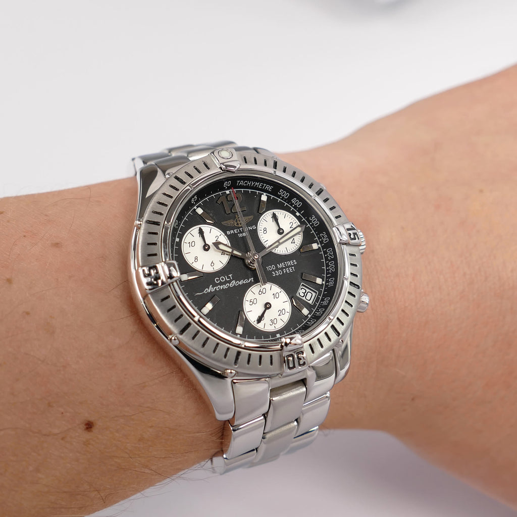 Breitling Colt Chrono Ocean A53350 on the wrist