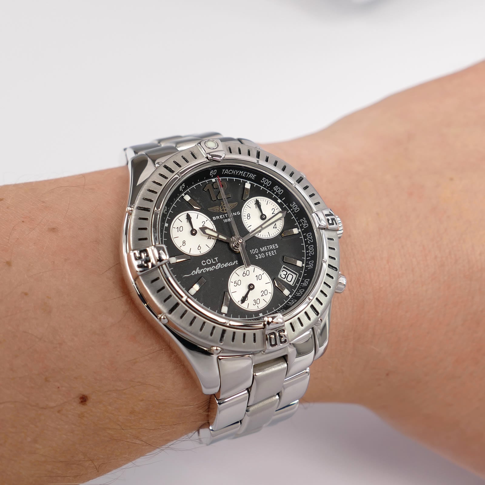 Breitling Colt Chrono Ocean A53350 on the wrist
