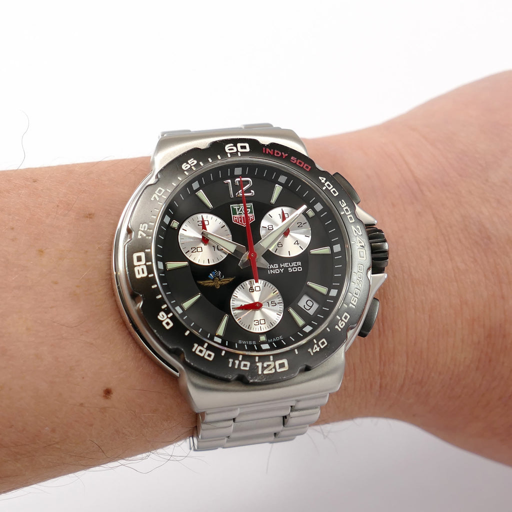 TAG Heuer Indy 500 CAC111A on the wrist