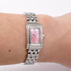 Longines DolceVita L5.158.0 Pink dial on the wrist