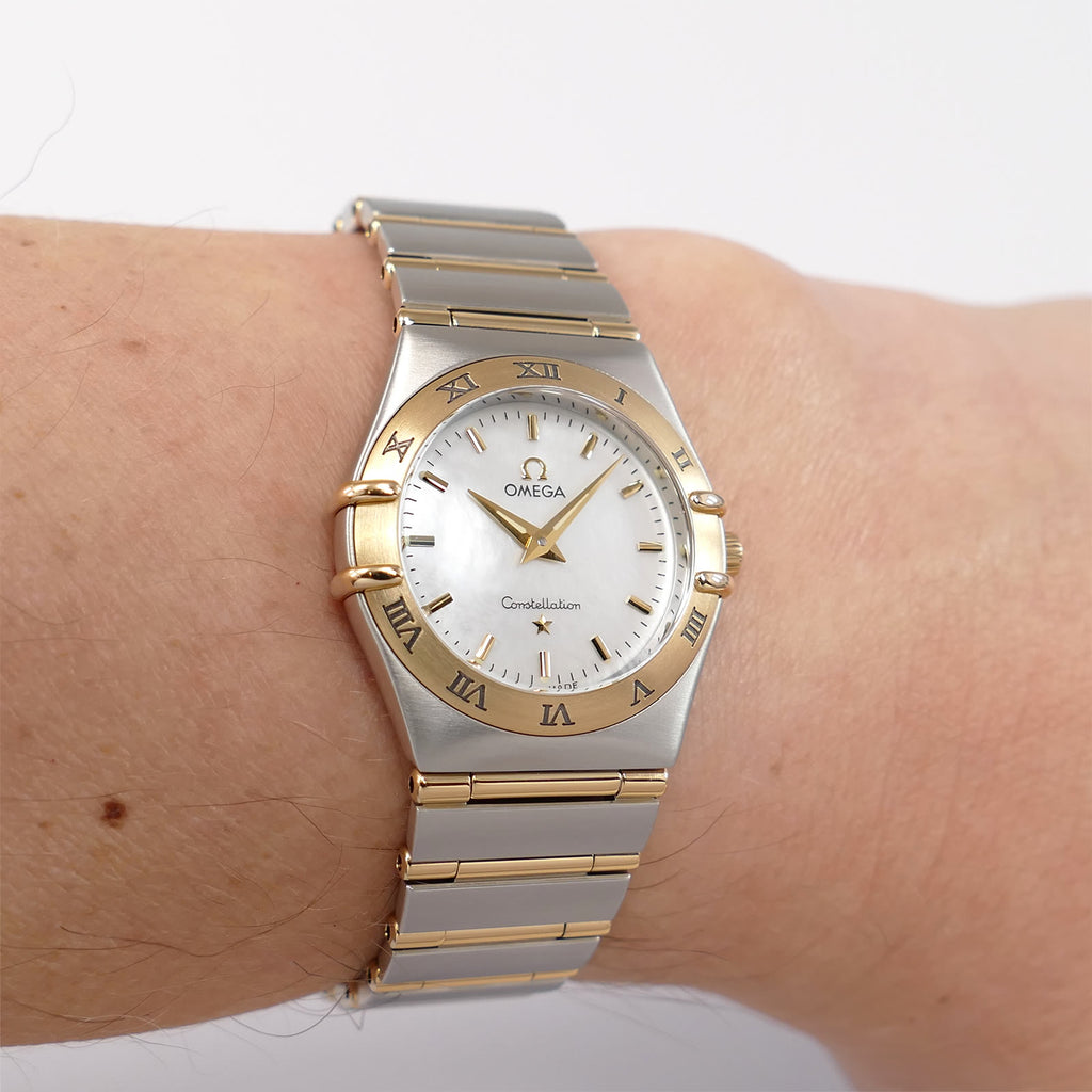 Omega Constellation 1272.70.00 White Mother of Pearl on the wrist