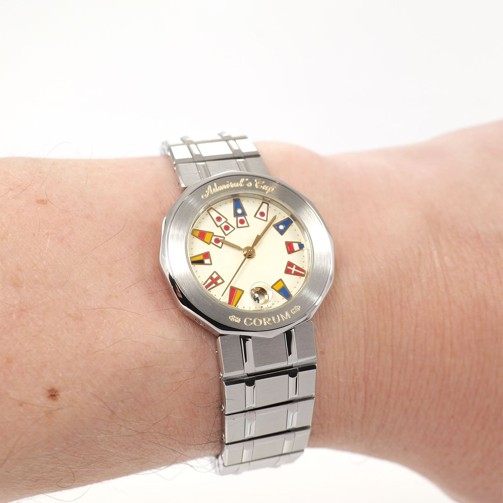 Corum Admiral's Cup 39.610.20 Cream Dial on the wrist