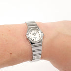Omega Constellation 1465.71.00 White Mother of Pearl on the wrist