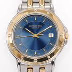 Raymond Weil Tango 5560 Blue Sunburst Dial close up