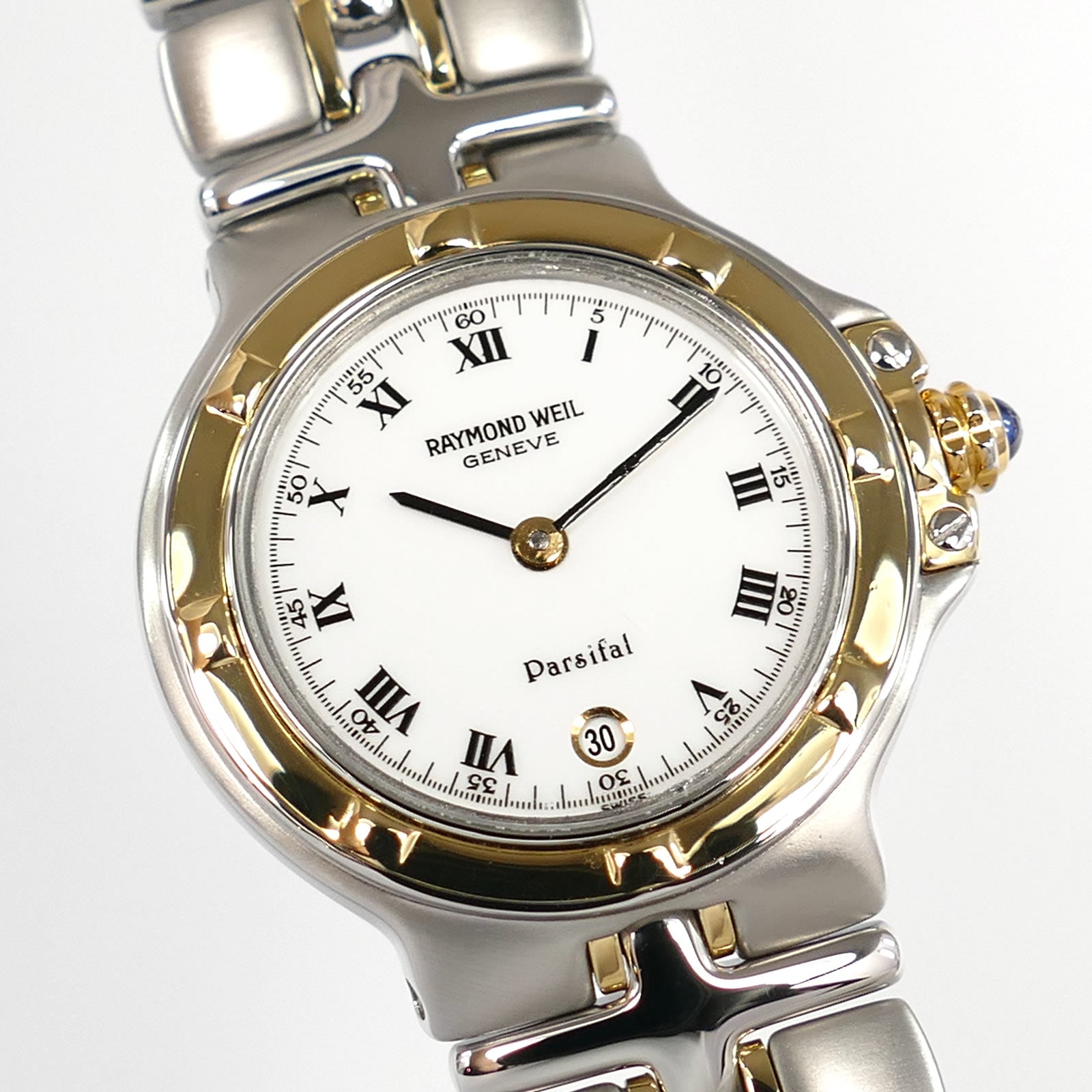 Raymond Weil Parsifal White Dial with 18k Gold 9990 Roman Numerals