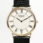 Raymond Weil 9124-2 White Chequered Dial close up