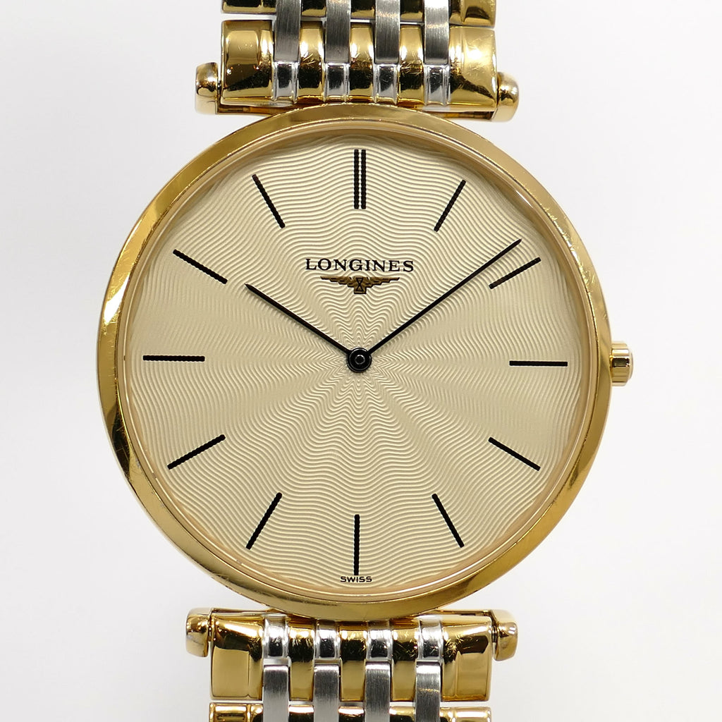Longines La Grande L4.709.2 Classique Champagne Dial close up