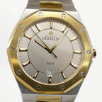 Michel Herbelin Odyssée 12231 Grey Dial Gold PVD decagonal bezel
