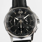 Corum Admiral's Cup Legend 01.0096 Black dial close up with dodecagon bezel