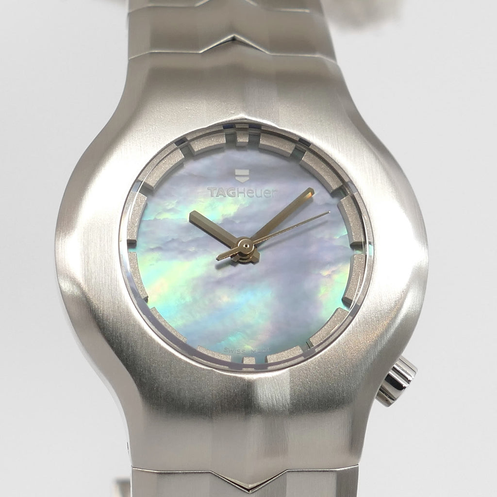 TAG Heuer Alter Ego WP1312 Blue Iridescent Mother of Pearl Dial close up