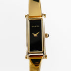 Gucci 1500L Black Dial close up