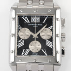 Raymond Weil Tango 4881 Black Roman Numeral dial close up