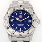 TAG Heuer 2000 WK1113-0 Royal Blue dial close up