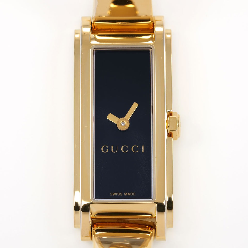 Gucci G-Line 109 Black dial close up