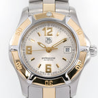 TAG Heuer 2000 Exclusive WN1353 Silver Sunburst Dial close up