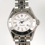 Tudor Monarch II 15850 White Dial close up