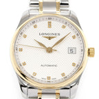 Longines Master Collection L2.518.5 Silver guilloche dial close up
