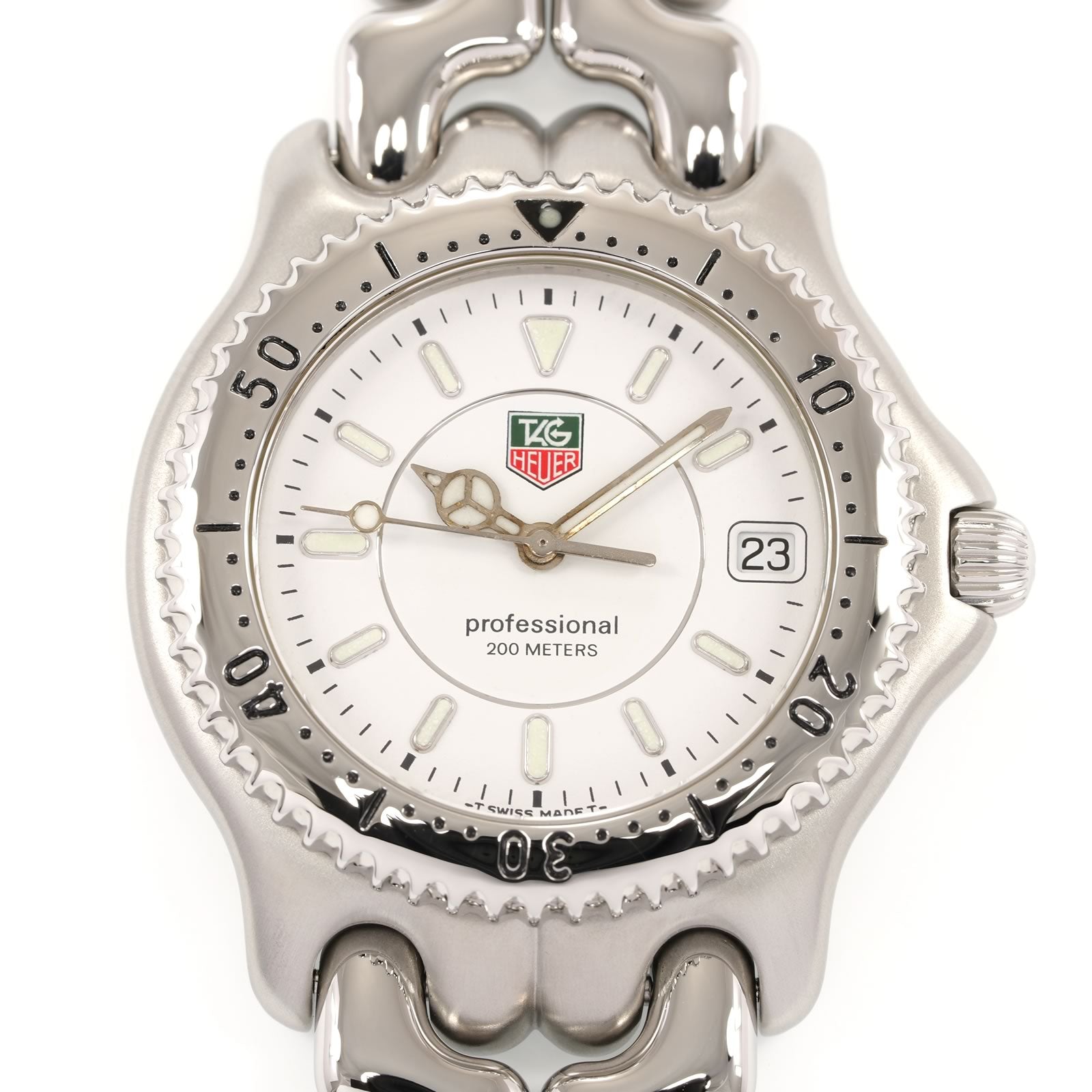TAG Heuer SEL WG1112-K0 White Dial close up