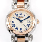 Longines PrimaLuna L8.110.5 Guilloche Silver Roman Numeral close up