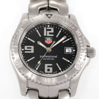 TAG Heuer Link WT1210 Arabic Numeral Black Dial close up