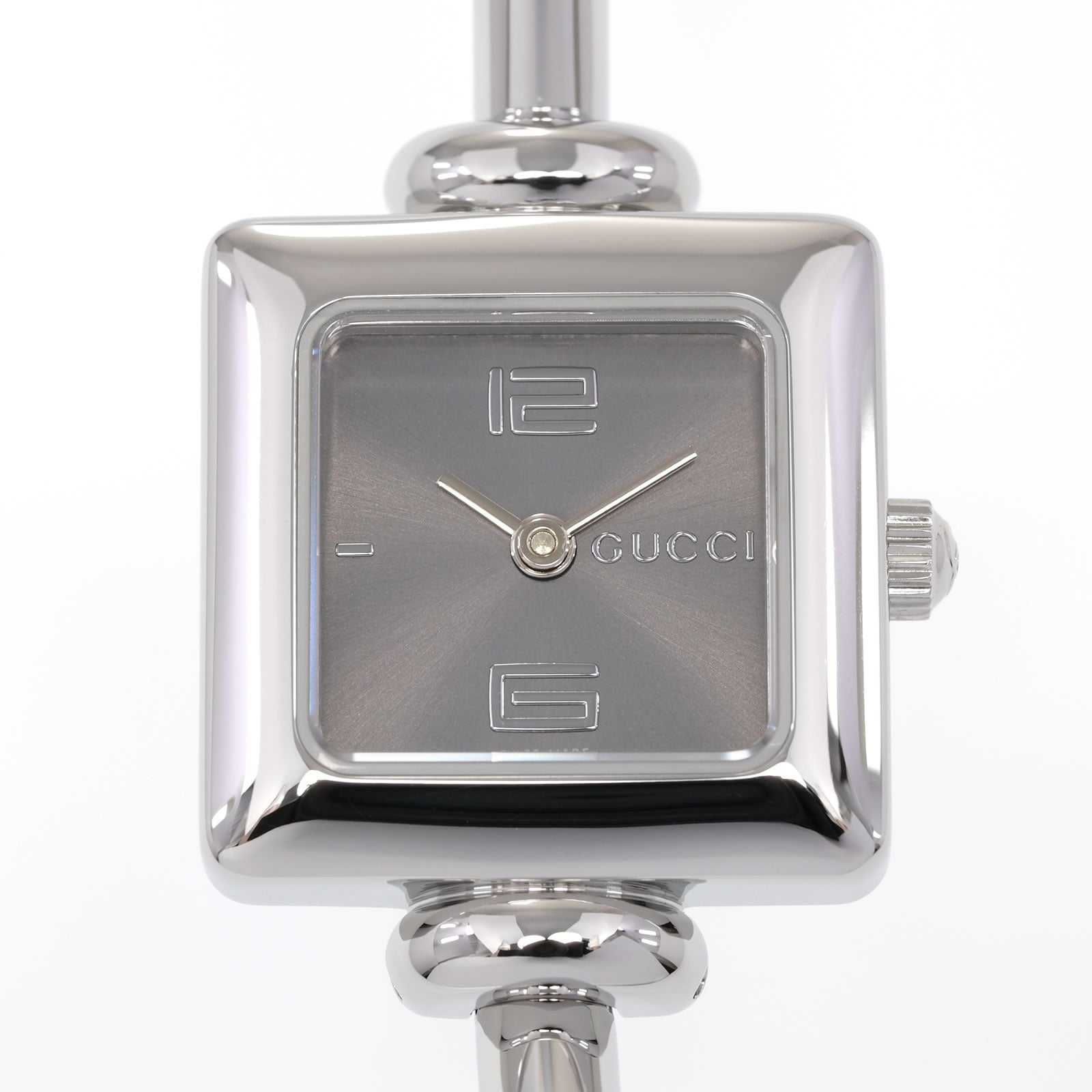 Gucci 1900L Grey Sunburst Arabic Dial close up