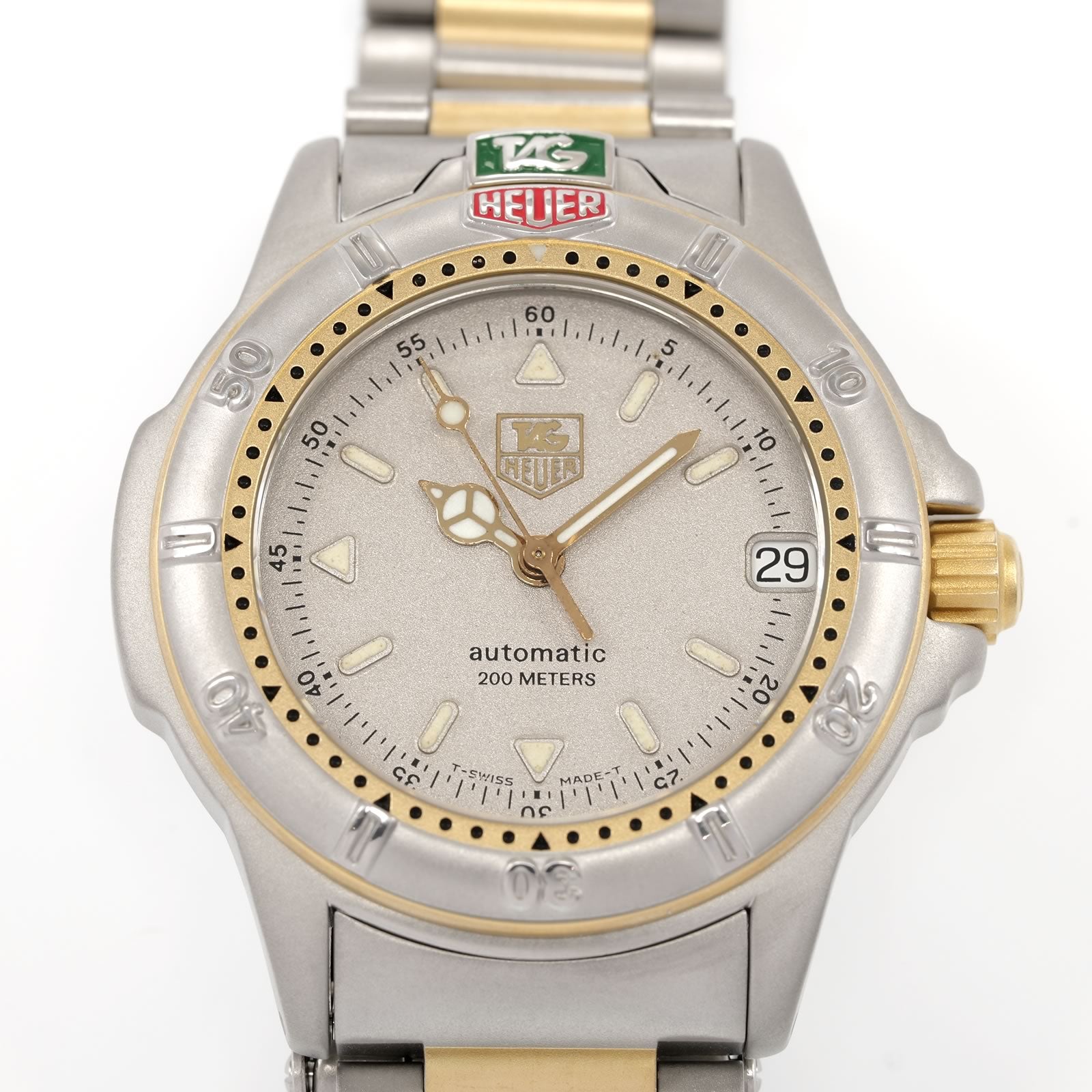 TAG Heuer 4000 695.713KA Grey Dial close up