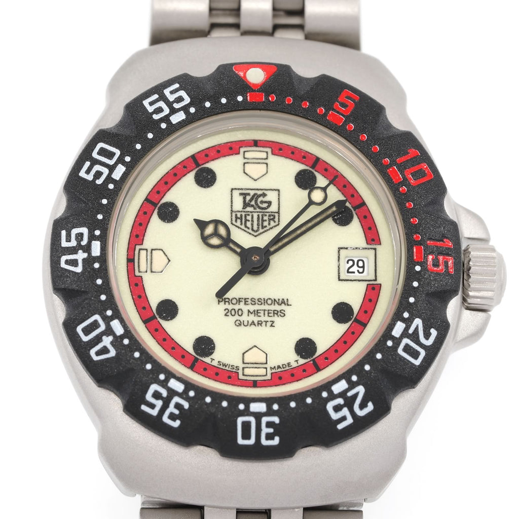 TAG Heuer Formula 1 WA1411 Luminous Dial with New Bezel close up