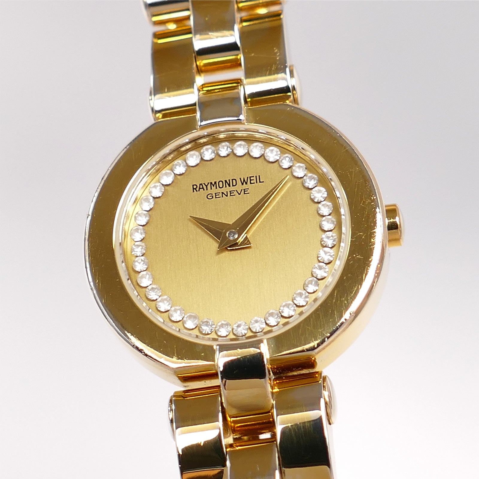 Raymond Weil Allegro Champagne Dial 18k Gold Plated with Crystals 5817
