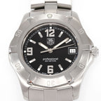 TAG Heuer 2000 Exclusive WN1110-0 Black Dial close up