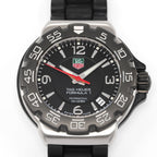 TAG Heuer Formula 1 WAC1210 Black Dial close up