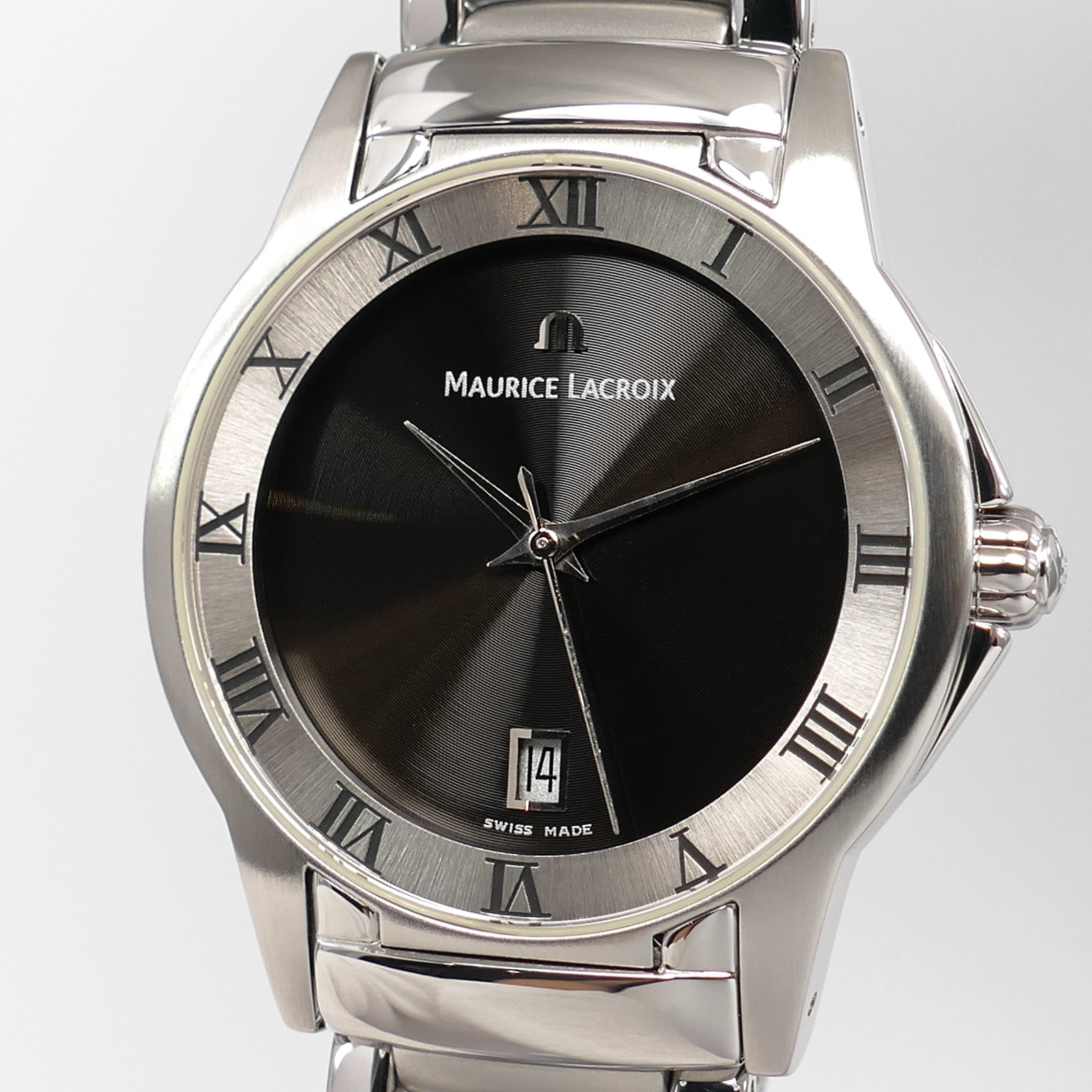 Maurice Lacroix Miros 69743 dial close up concentric detail