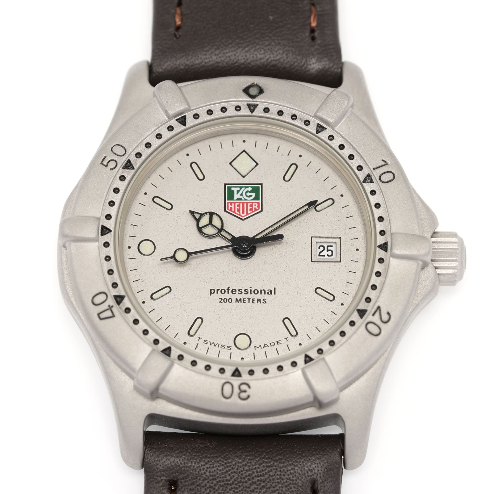 TAG Heuer 2000 Vintage 962.215 Ladies 30mm Silver/Grey Dial