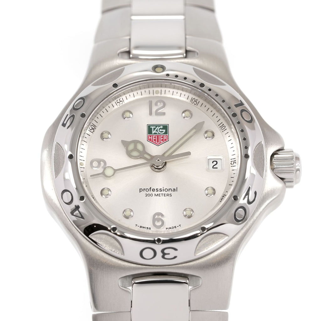 TAG Heuer Kirium WL1314 Silver Sunburst Dial close up