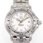 TAG Heuer 6000 WH1311-K1 Pure White Dial close up