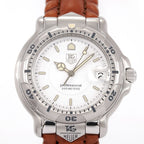 TAG Heuer 6000 WH1111 Pure White Dial close up
