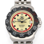 TAG Heuer Formula 1 WA1211 Luminous Dial with red accents close up