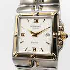 Raymond Weil Parsifal 9390 White tapisserie dial close up