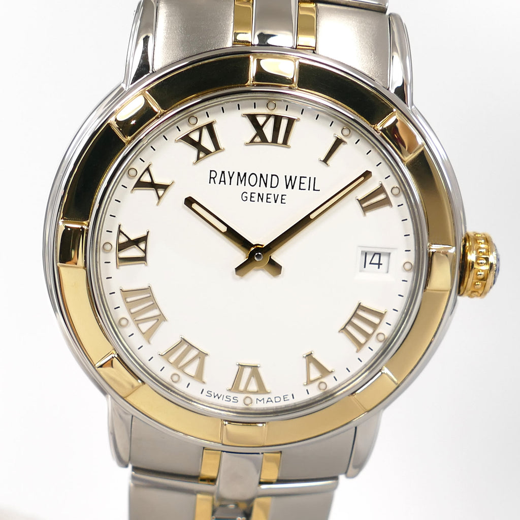 Raymond Weil Parsifal 9540 white dial close up