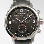 Tissot PRC 200 T055417A black dial close up