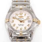 Breitling Callistino B52345 White / pale pink Arabic Dial close up