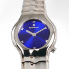 TAG Heuer Alter Ego WAA1410 Deep Blue Sunburst Dial close up