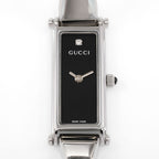 Gucci 1500L Black 1 Diamond Dial close up