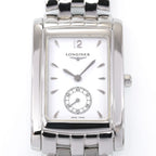 Longines DolceVita L5.655.4 White Dial with seconds sub dial close up