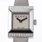 Gucci G-Frame YA128504 Mirror Dial Square close up