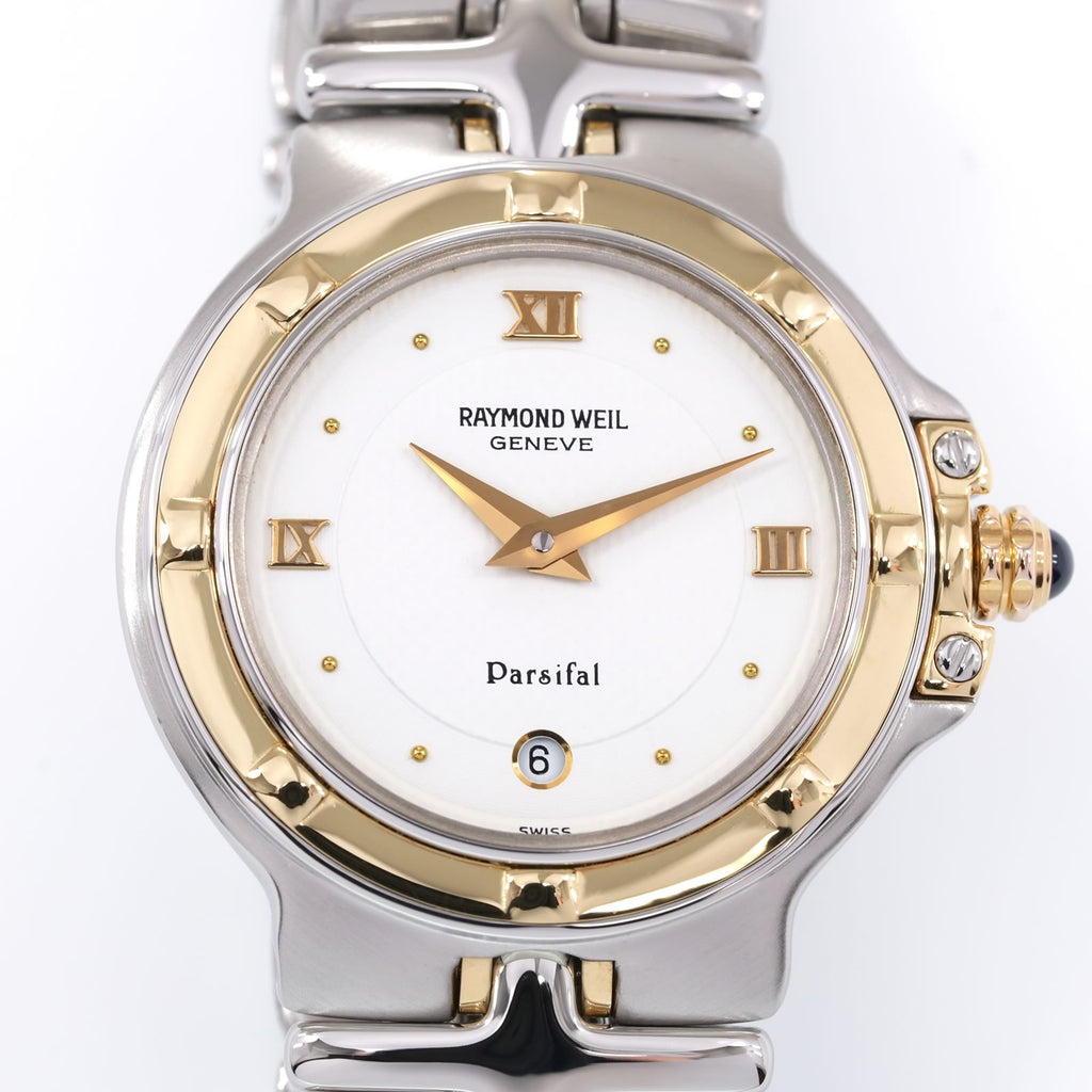 Raymond Weil Parsifal 9990 White dial close up